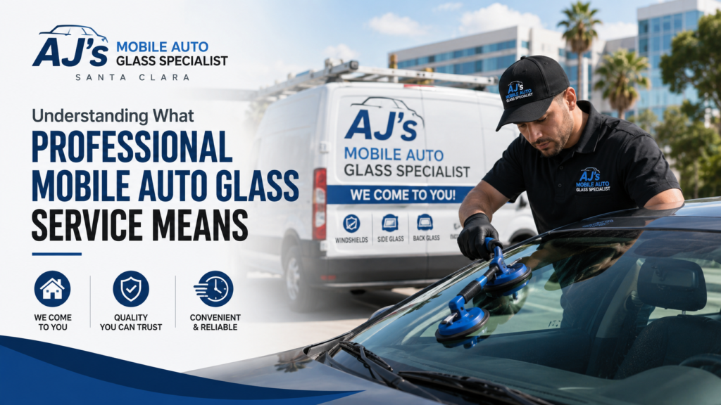About AJ's Mobile Auto Glass Specialist in Santa Clara: Understanding What Professional Mobile Auto Glass Service Means